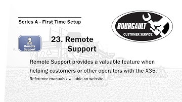 Section A.23 - Remote Support Setup for Bourgault X35 Apollo