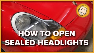 How to OPEN SEALED HEADLIGHTS - Porsche 986/987/996