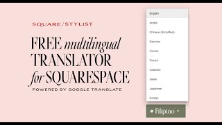 How to add a free multilingual translator to your Squarespace Website by Squarestylist 8,776 views 3 years ago 5 minutes, 52 seconds