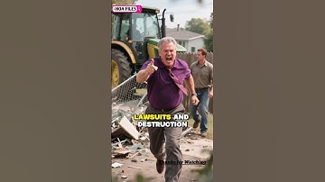 Ze hebben een hek op mijn land gebouwd, dus ik heb het met mijn tractor omvergereden. #hoastories...