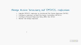Microsoft Windows Server 2012 R2 Manage Active Directory And SYSVOL Replication