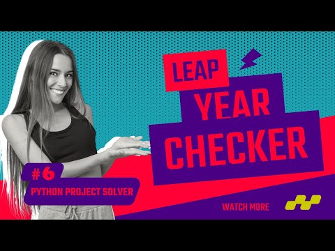 #6 Leap Year Checker in Python |Hindi| Python Project Solver