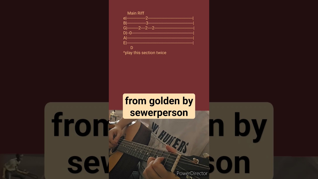 from golden by sewerperson- Acoustic Guitar Tab 