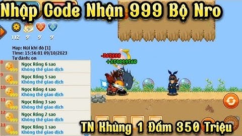Nro Lậu Mới _ Sever Test TN Khủng 1 Đấm 350 Triệu TN Nhập Code Nhận 999 Bộ Nro Tl Đập Đồ 100%
