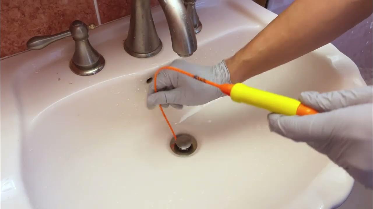 The Drain Weasel Sink Hair Unclog Tool It's Amazing! YouTube