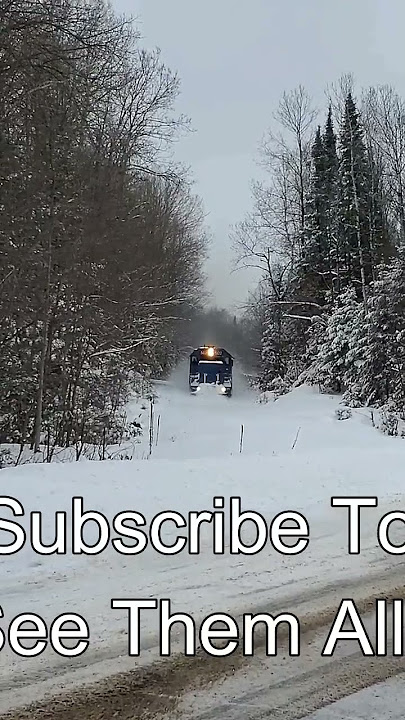 Trains Are Awesome In The Snow, Watch Out Here They Come! #trains #trainhorn #trainvideo