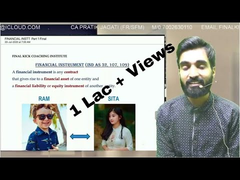 Financial instruments | CA Final | Ind As 32, 107 and 109 | financial instrument | CA Pratik Jagati
