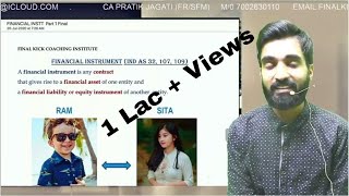 Financial instruments | CA Final | Ind As 32, 107 and 109 | financial instrument | CA Pratik Jagati