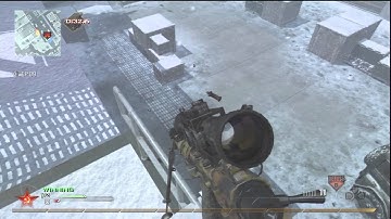 Trickshot on Modern Warfare 2 Sub Base