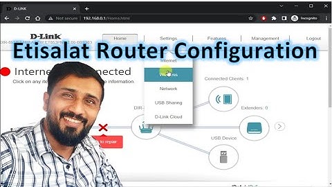 Etisalat Router Complete Configuration Change WIFI Password DIR-853/ET Firmware ET853PNP-2.00-B01D03