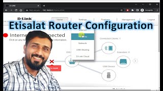 Etisalat Router Complete Configuration Change WIFI Password DIR-853/ET Firmware ET853PNP-2.00-B01D03 screenshot 1