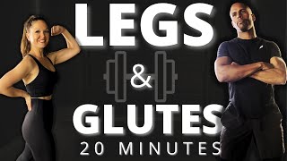 20 MINUTE LEGS AND GLUTES // DUMBBELL ONLY // HOME WORKOUT