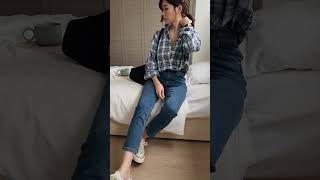 韓系歐膩揉皺格紋襯衫 20010255｜商品介紹｜The daily_
