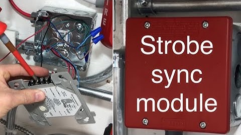 Wiring and installing a wheelock strobe sync module.