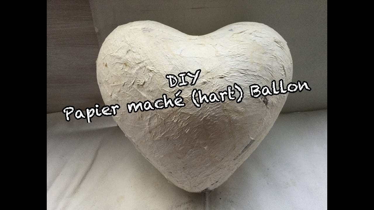 Wonderbaarlijk DIY: PAPIER MACHE (HART) BALLON MAKEN / KNUTSELEN voor valentijn ZF-87