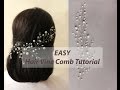 EASY DIY Bridal Hair Vine, Hair Comb Headband Tutorial with Pattern