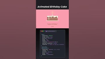 ❤️‍🔥attractive birthday cake animation with html and css | code buzz | web development | #coding
