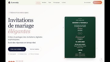 Loventy – Smart Wedding Invitations & Guest Management Demo