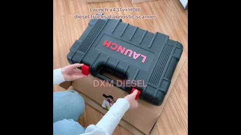launch x431v+HDIII diesel version open paclage video