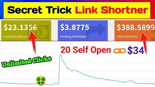 ?100% Guaranteed ($33/Day) URL Shortener Unlimited Trick | URL Shortener | URL Shortener earn money