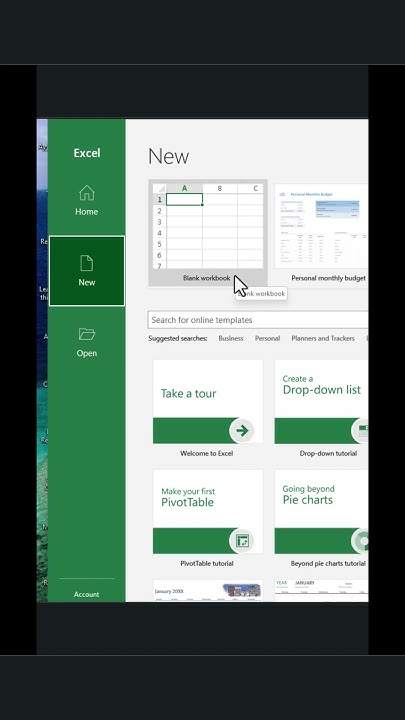 How to Create a New Excel File in Seconds Be Skilled #excelfunctions # ...