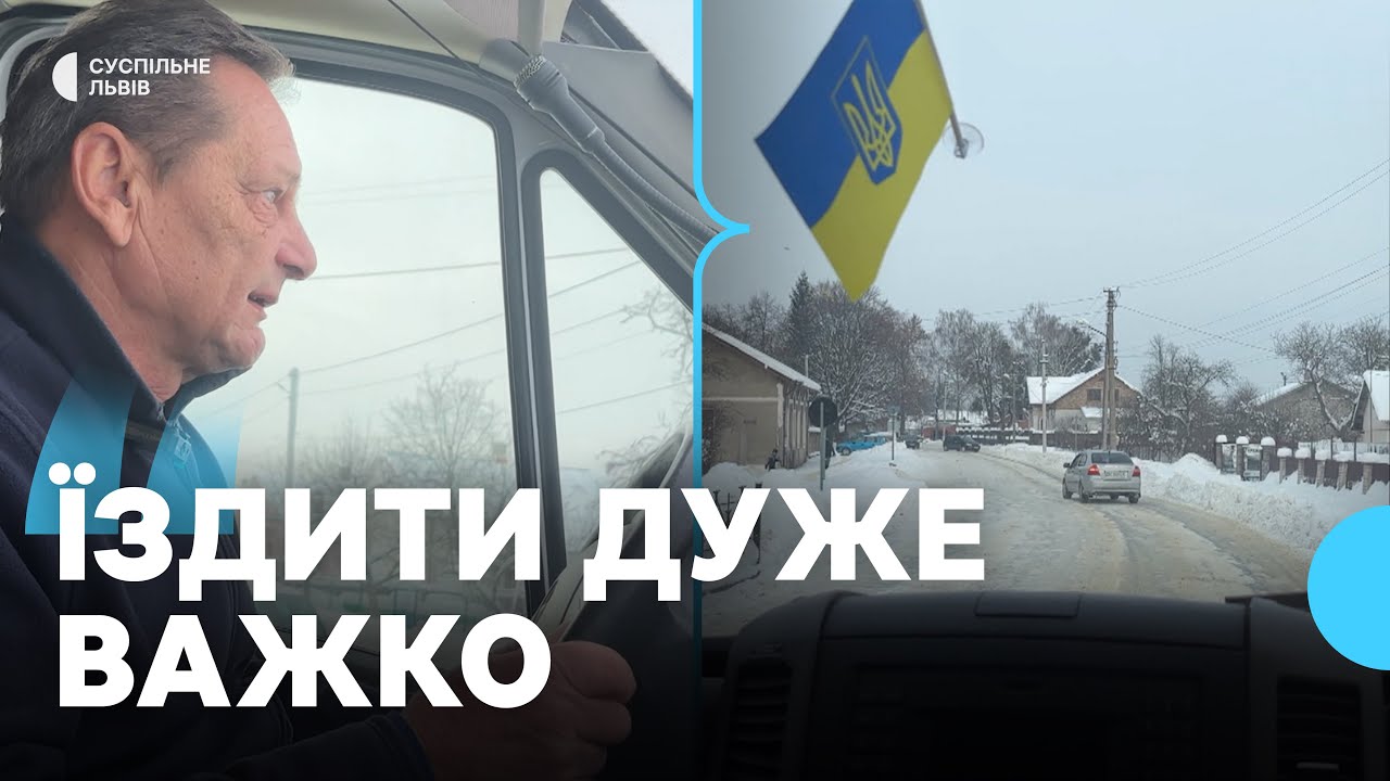 Приходять на роботу швидше: як працюють водії громадського транспорту під час снігопадів у Бродах