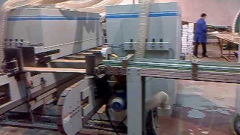 Full automatic DET line for MDF flooring board