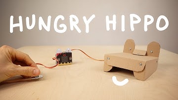 Hippo Mouth Easy Robot Made with BBC Micro:Bit and Cardboard