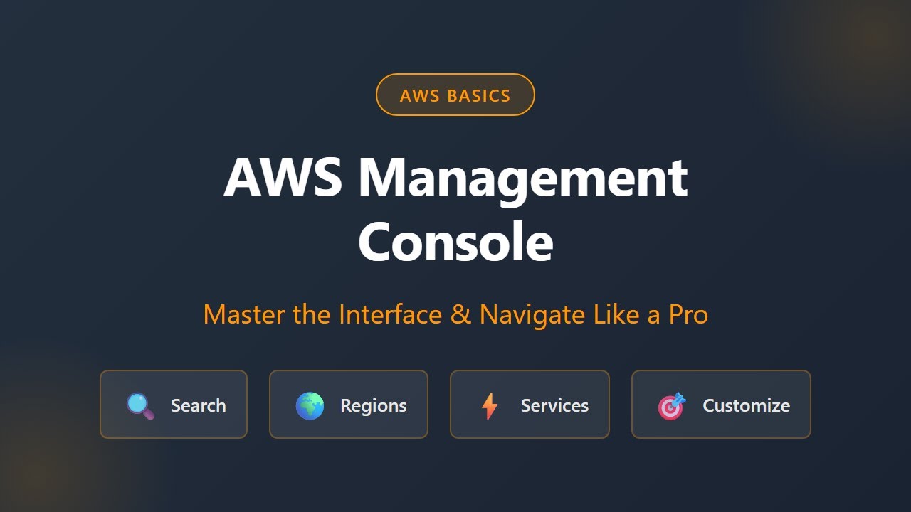 AWS Management Console Tutorial: Navigate the Interface Like a Pro for ...