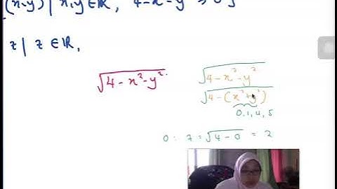 VIDEO 6 SSCE1993 Domain and Range of a two-variable function