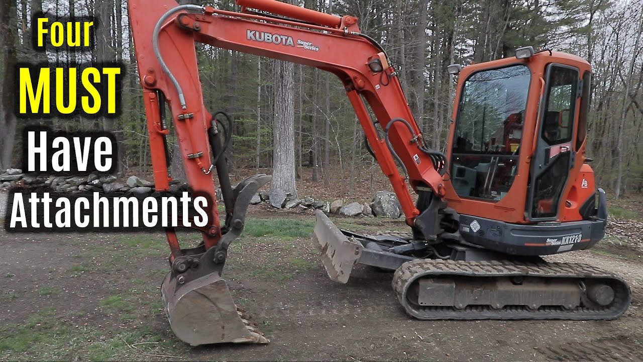 TOP 5 EXCAVATOR ATTACHMENTS FOR LANDSCAPERS - your MUST haves