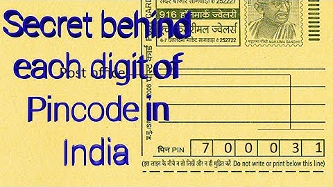 Secret behind each digit of Pincode in India|zha karam