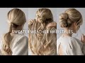 SWEATER WEATHER HAIRSTYLES 2020 ❄️ EASY HAIRSTYLES FOR LONG & MEDIUM HAIR