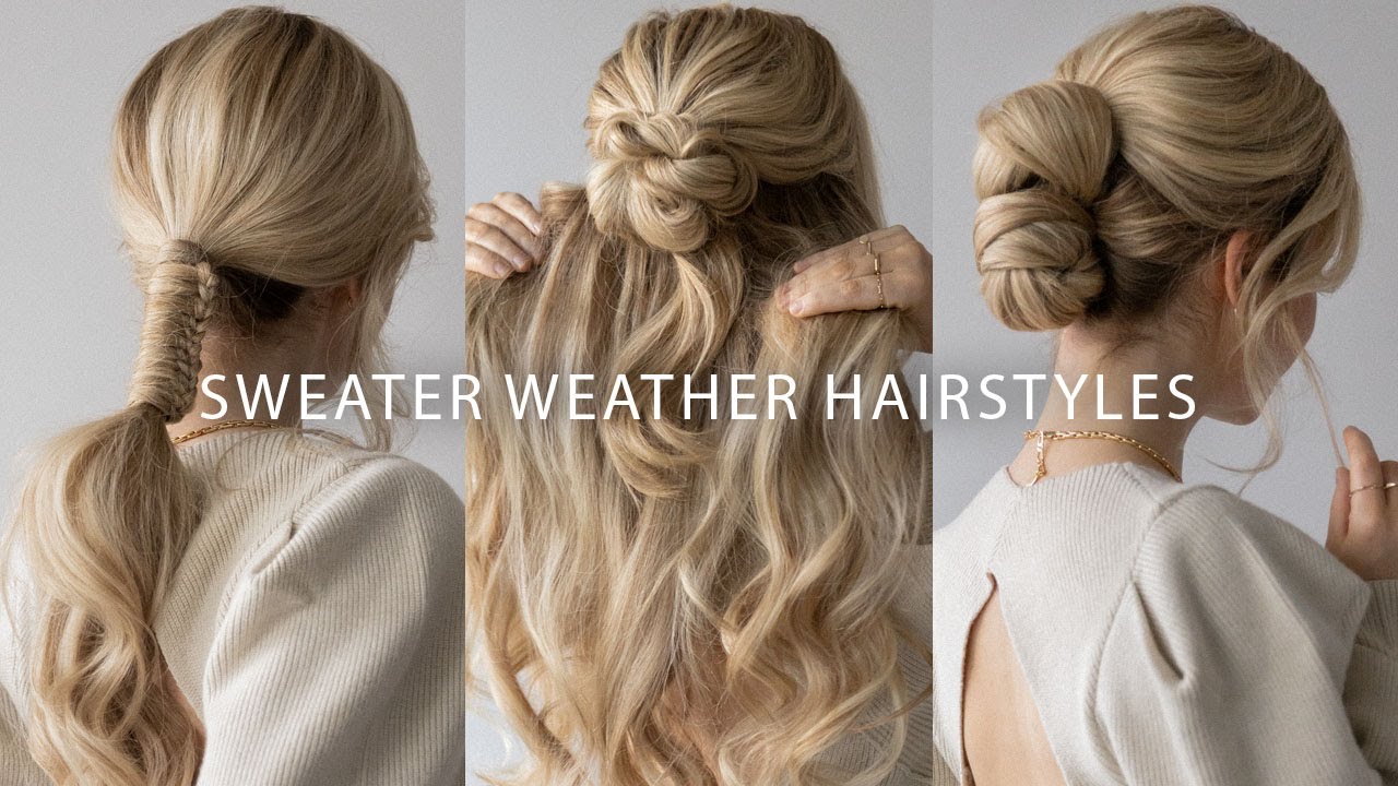 SWEATER WEATHER HAIRSTYLES 2020 ❄️ EASY HAIRSTYLES FOR LONG & MEDIUM HAIR -  YouTube