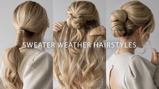 SWEATER WEATHER HAIRSTYLES 2020 ❄ EASY HAIRSTYLES FOR LONG & MEDIUM HAIR