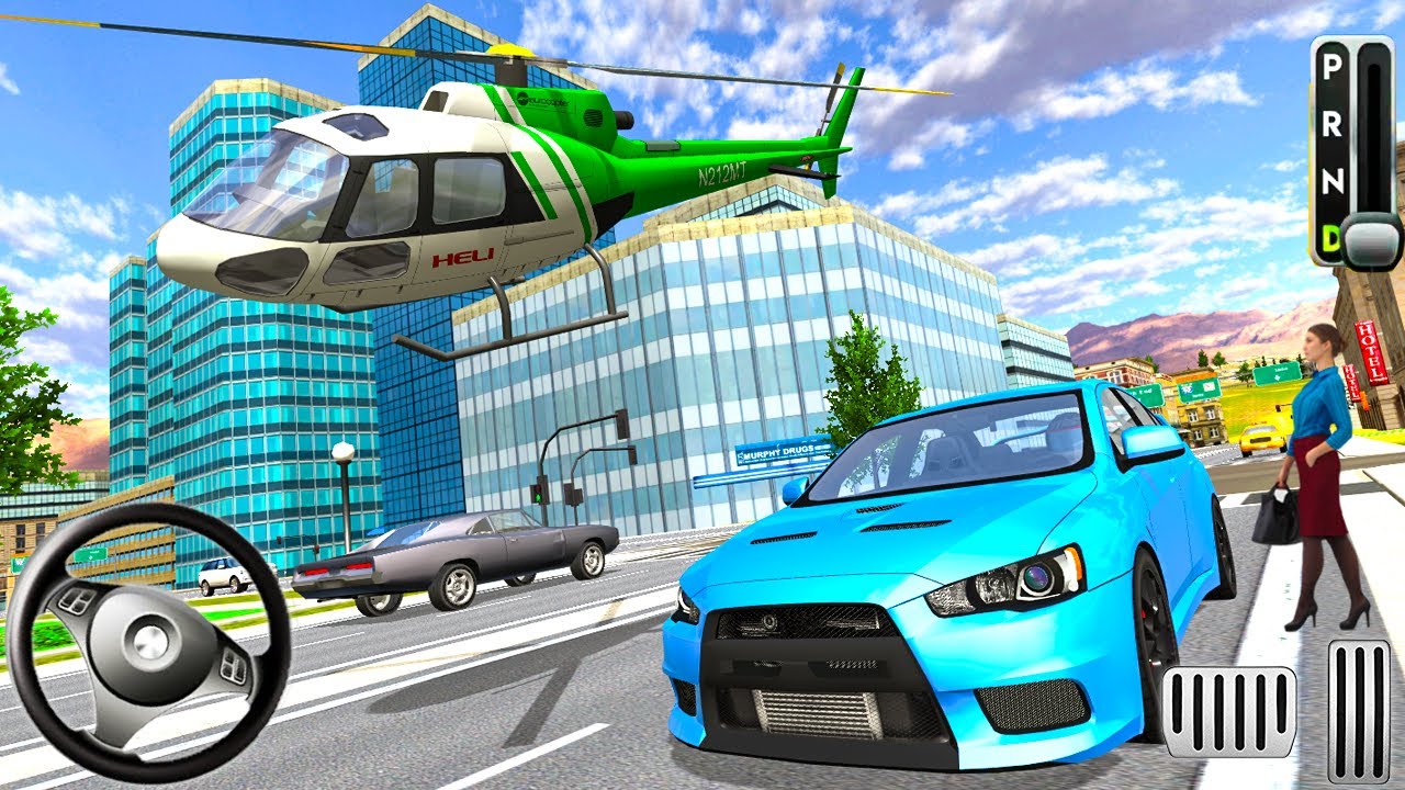 Helicopter Flying Simulator Car Driving Android Gameplay YouTube