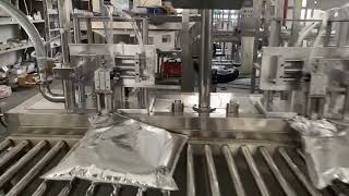 Double head semi automatic bag in box filling machine, 1 30kg capacity can be customized