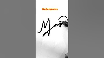 manju signature