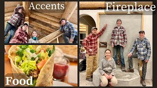 Our Alaska Homestead ￼- Lights // Fireplace Prep // Accent Wall // Basement Window Trim