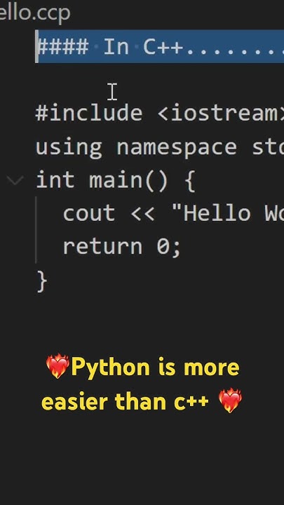 ️‍🔥python is more easier than c++ #python #C++ #shots #yt #reels # ...