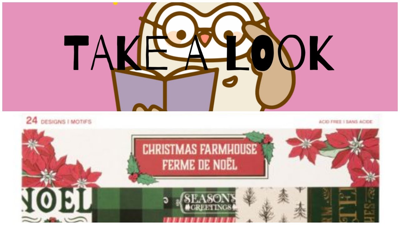 TAKE A LOOK: Christmas Farmhouse 12x12 paper pad by Craft Smith