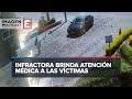 Aguascalientes: Imprudente conductora atropella a mujer con bebé en brazos