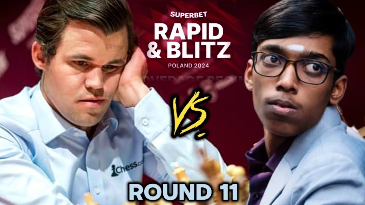 Praggnanandhaa Completely CRUSHED Magnus Carlsen in the Crucial Endgame | SUPERBET BLITZ 2024 | R2