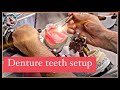 How to set denture teeth (maxilla) watch to the end for festooning tips