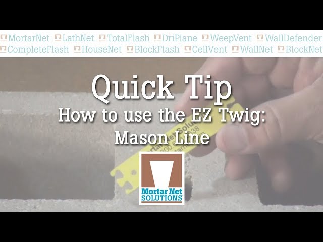 Quick Tip: How to use the EZ Twig: Mason Line Twig 