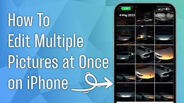 How to Edit Multiple Photos at Once on iPhone