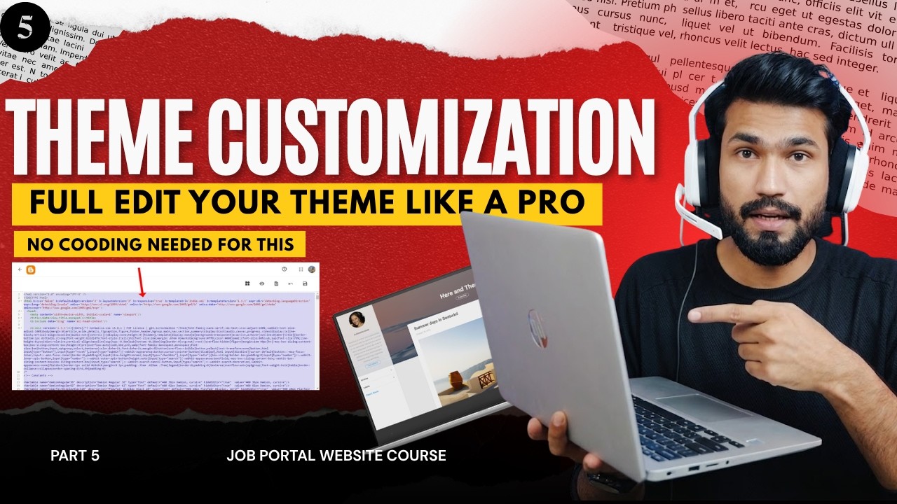 Customize Your Blog Like a Pro with Blogger Full Theme Setting Part 5 ...