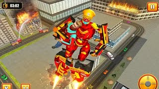 Mobil Truk Pemadam Berubah Jadi Robot Transformers | Firefighter Robot Transform Truck screenshot 3