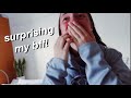 SURPRISING MY BEST FRIEND AT COLLEGE *she cried*