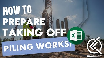 🔴 How To Prepare | Taking Off Quantities | Piling Works